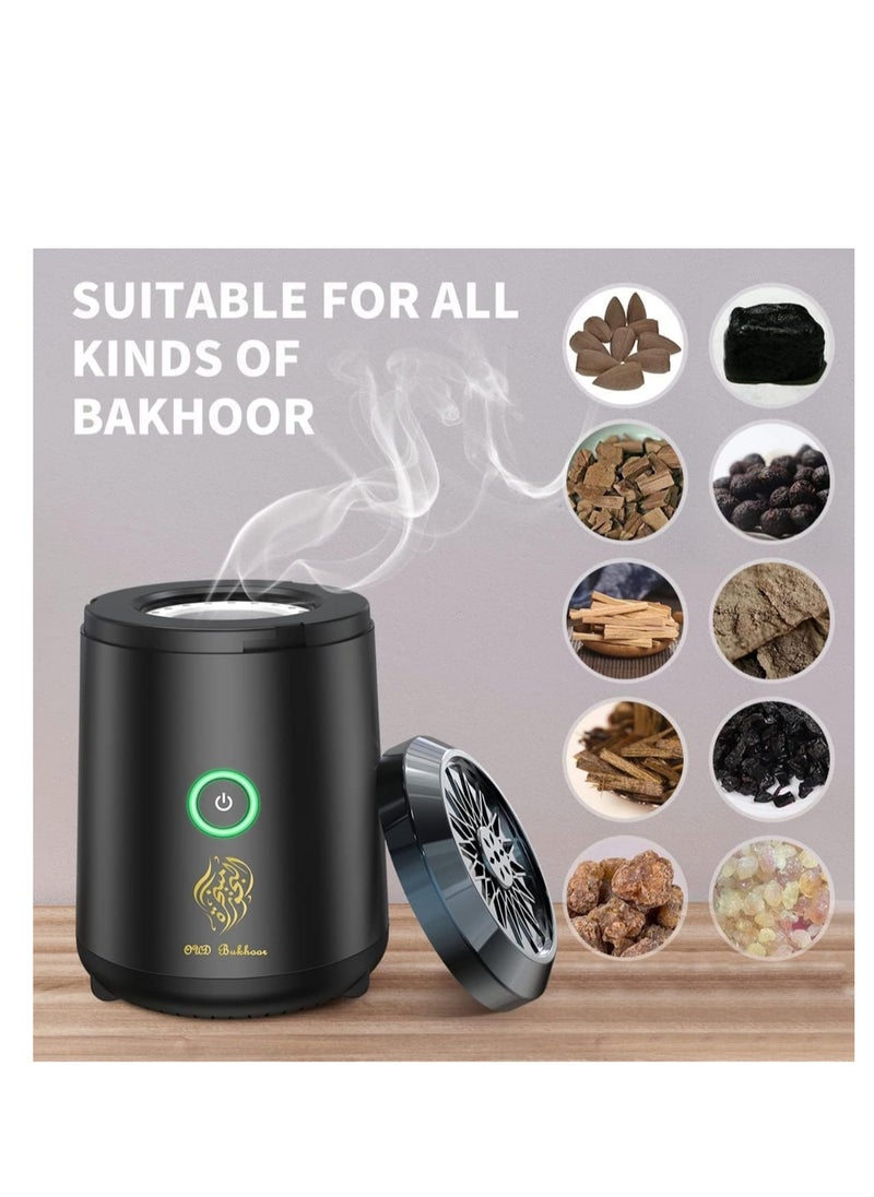 Bakhoor USB Incense Burner Electric Mabkhara for Car, Home and Office Fragrance