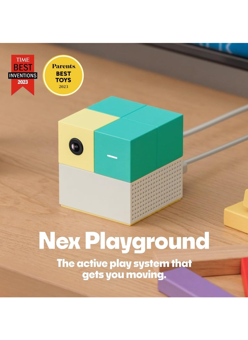 Nex Playground Game System, Indoor Family Game Night, Fun Games & Physical Play, Unique AI-Powered Motion Tracking Video Game Console, Transforms Living Room into a Family or Party Games Space