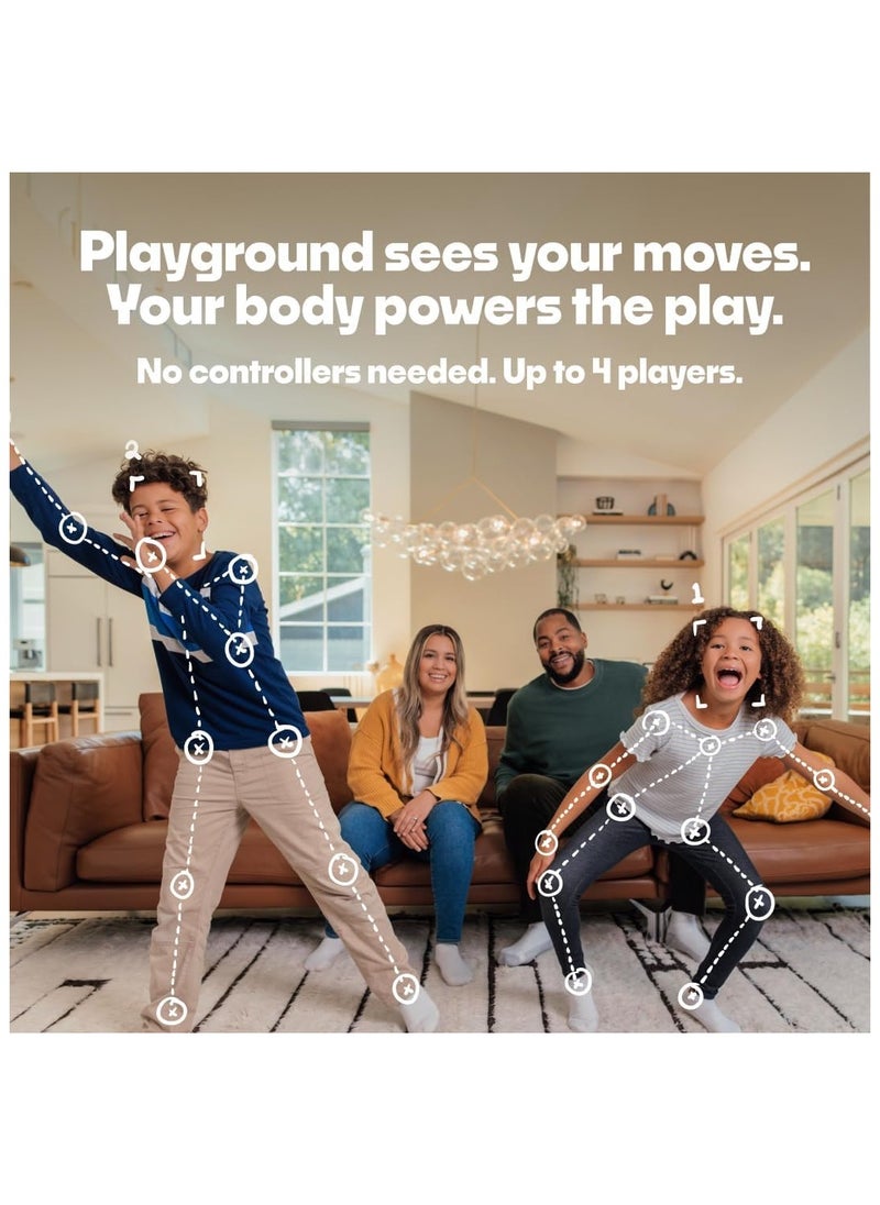 Nex Playground Game System, Indoor Family Game Night, Fun Games & Physical Play, Unique AI-Powered Motion Tracking Video Game Console, Transforms Living Room into a Family or Party Games Space