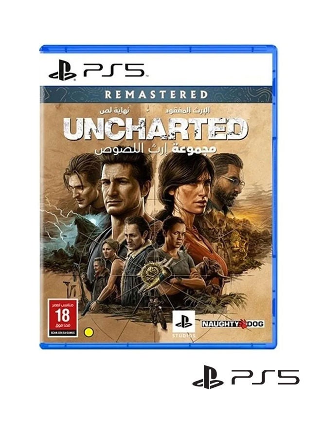 PlayStation 5 Console (Disc Version) + PS5 DualSense Wireless Controller Midnight Black + 3D Wireless Gaming Headset For PlayStation 5 (PS5) Midnight Black + Uncharted Legacy Of Thieves Collection - PlayStation 5 (PS5)