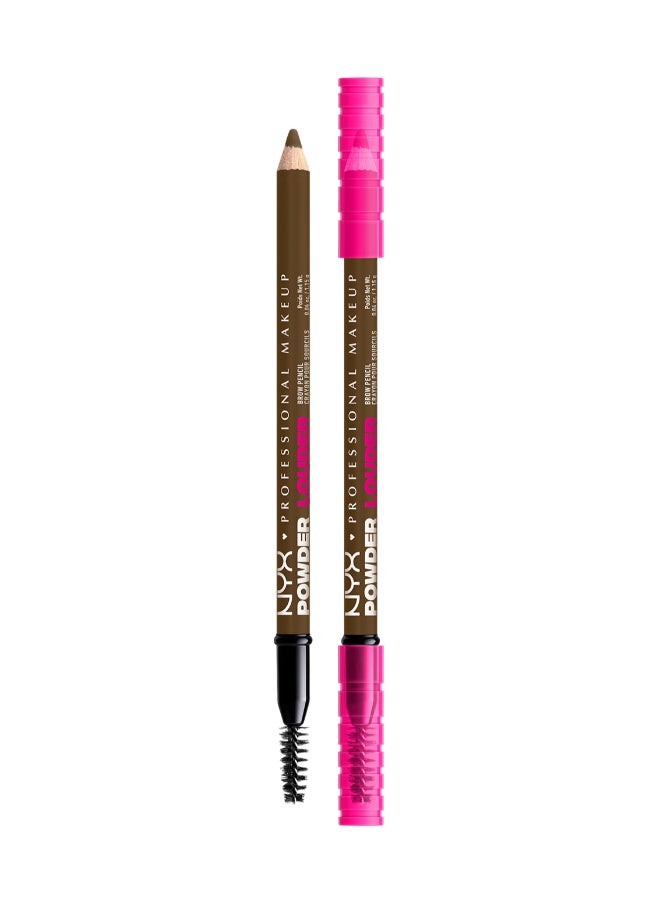 Powder Louder, Brow Pencil, 12Hr Wear, Buildable Micro-Fibers, Soft Brown