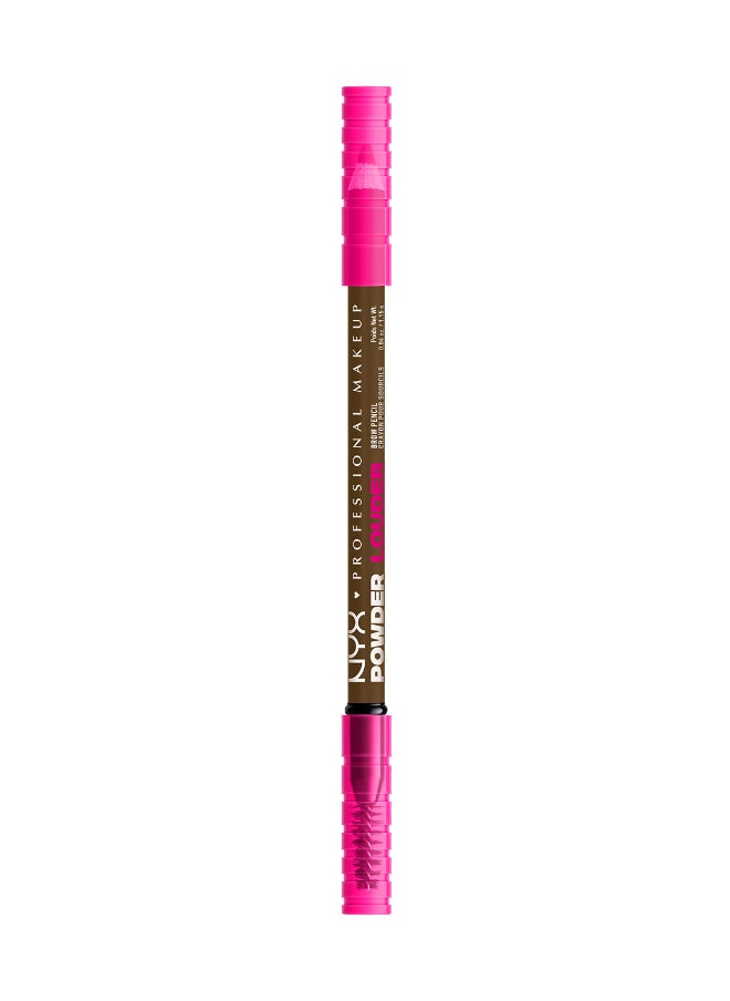 Powder Louder, Brow Pencil, 12Hr Wear, Buildable Micro-Fibers, Soft Brown