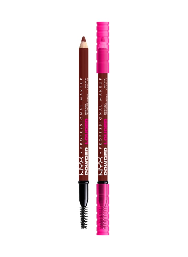 Powder Louder, Brow Pencil, 12Hr Wear, Buildable Micro-Fibers, Black Cherry