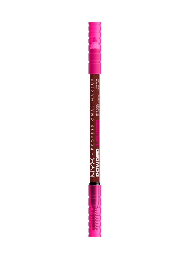 Powder Louder, Brow Pencil, 12Hr Wear, Buildable Micro-Fibers, Black Cherry