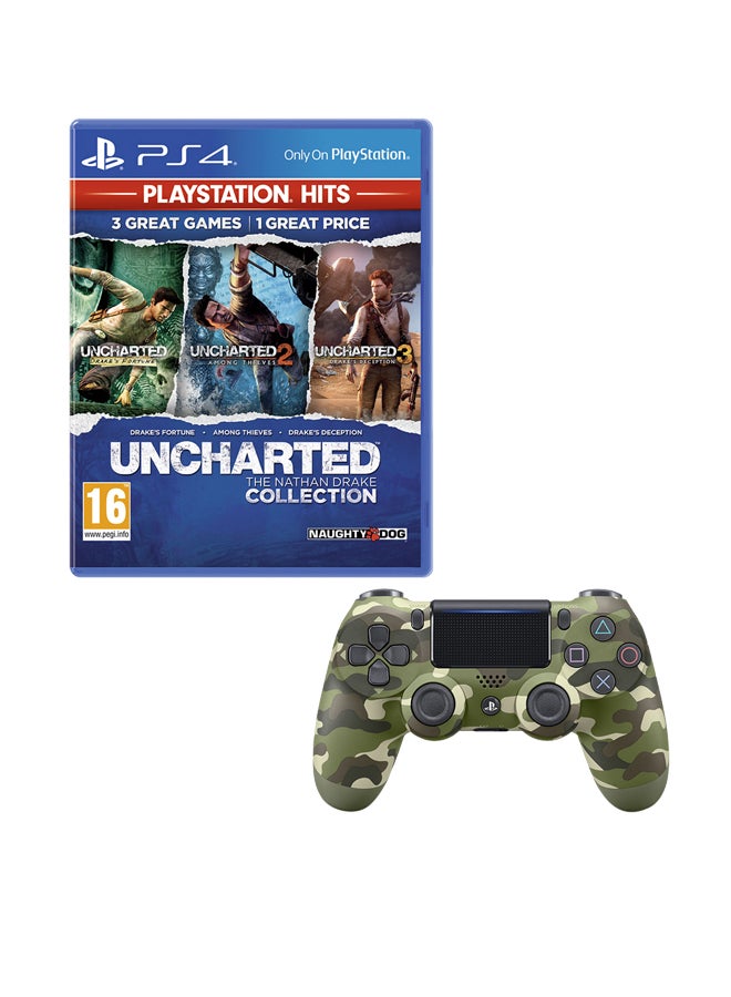 Uncharted The Nathan Drake Collection By Naughtydog With Controller - adventure - playstation_4_ps4