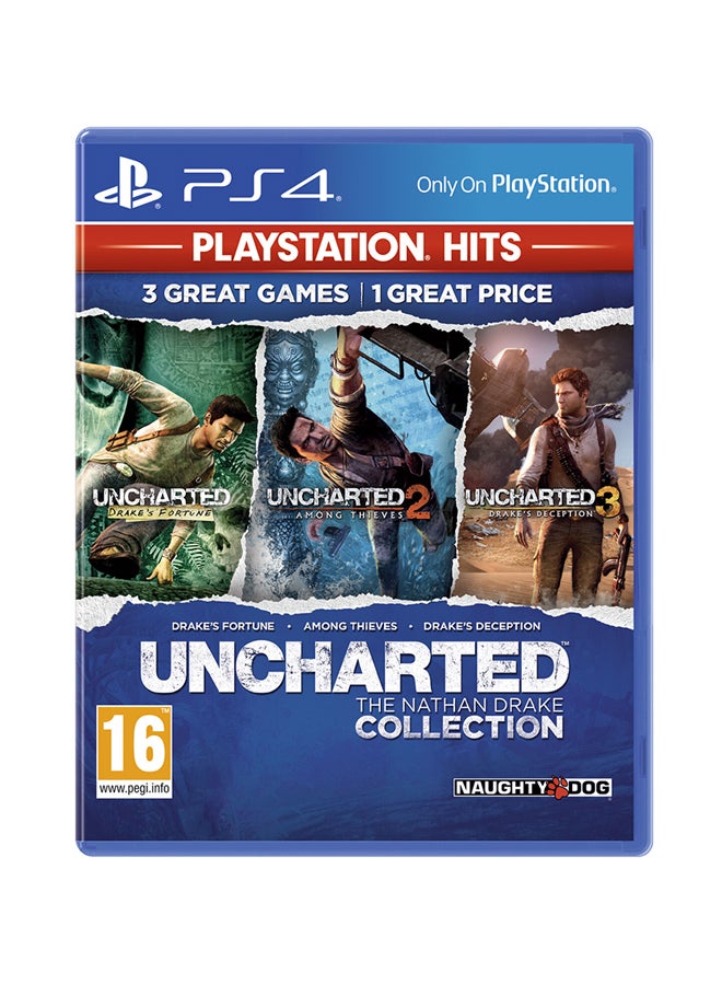 Uncharted The Nathan Drake Collection By Naughtydog With Controller - adventure - playstation_4_ps4