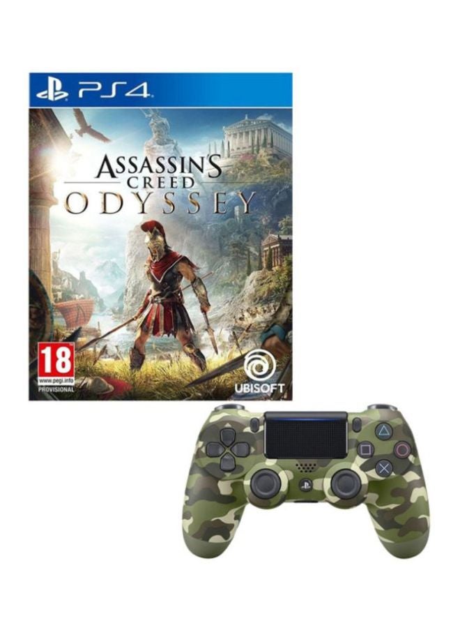 Assassin's Creed Odyssey (Intl Version) With DualShock 4 Wireless Controller - Adventure - PlayStation 4 (PS4)