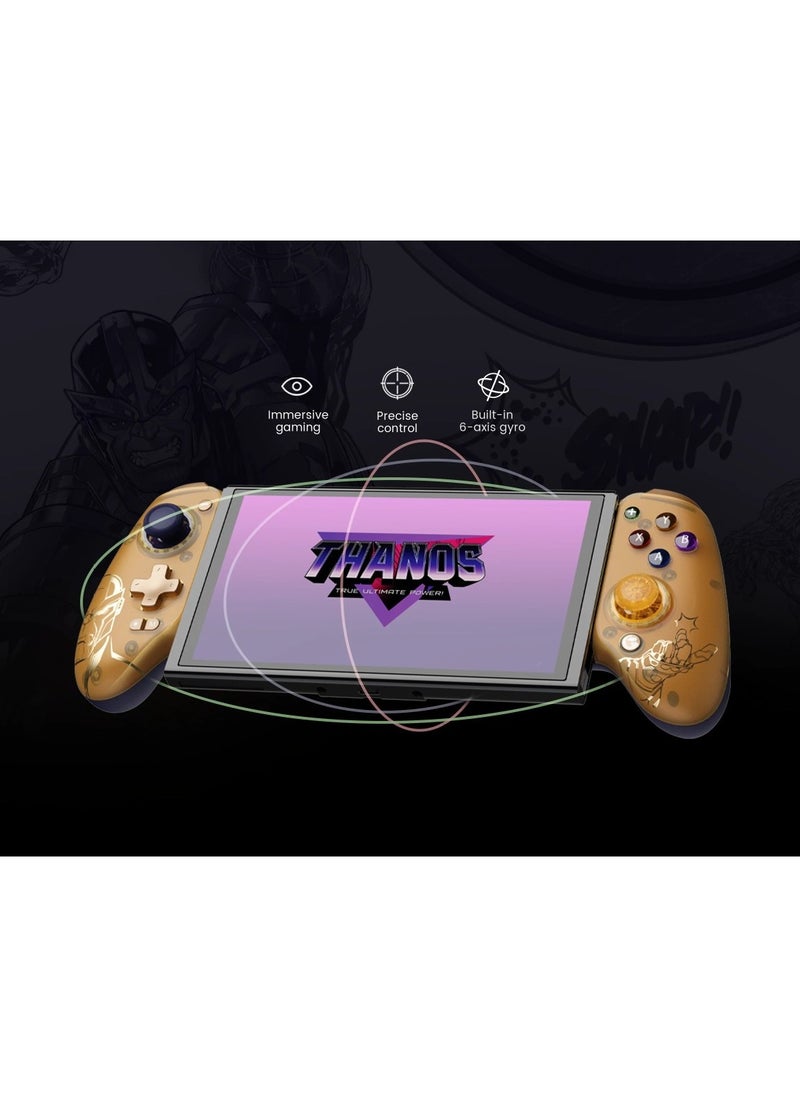 Professional Wireless Gamepad GameSir G8 Plus Thanos Bluetooth Mobile Gaming Controller for Android / iOS / Switch / Steam / Tablet / PC with Hall Effect Joysticks Hall Trigger 6-Axis Gyro 1000mAh Battery Gold