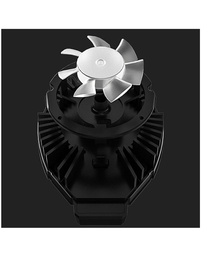 Mobile Phone Cooler, Semi Conductor Heatsink Cellphone Cooling Fan for Gaming/Video Live/Vlog, Support 65-85mm Wide Smartphone Black Mobile Radiator Cooler