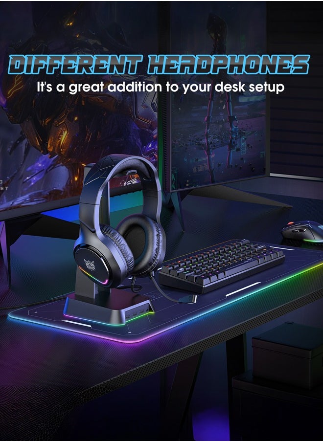 X31 Gaming Headset with Micphone,Over-Ear Wired Gaming Headphones with RGB Light and Surround Sound, for PS4/PS5/XOne/XSeries/NSwitch/PC