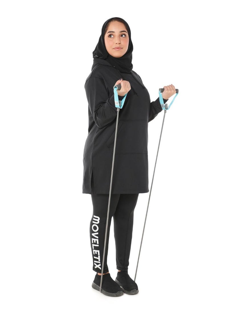 Modest Activewear Hoodie Thumbhole Oversized