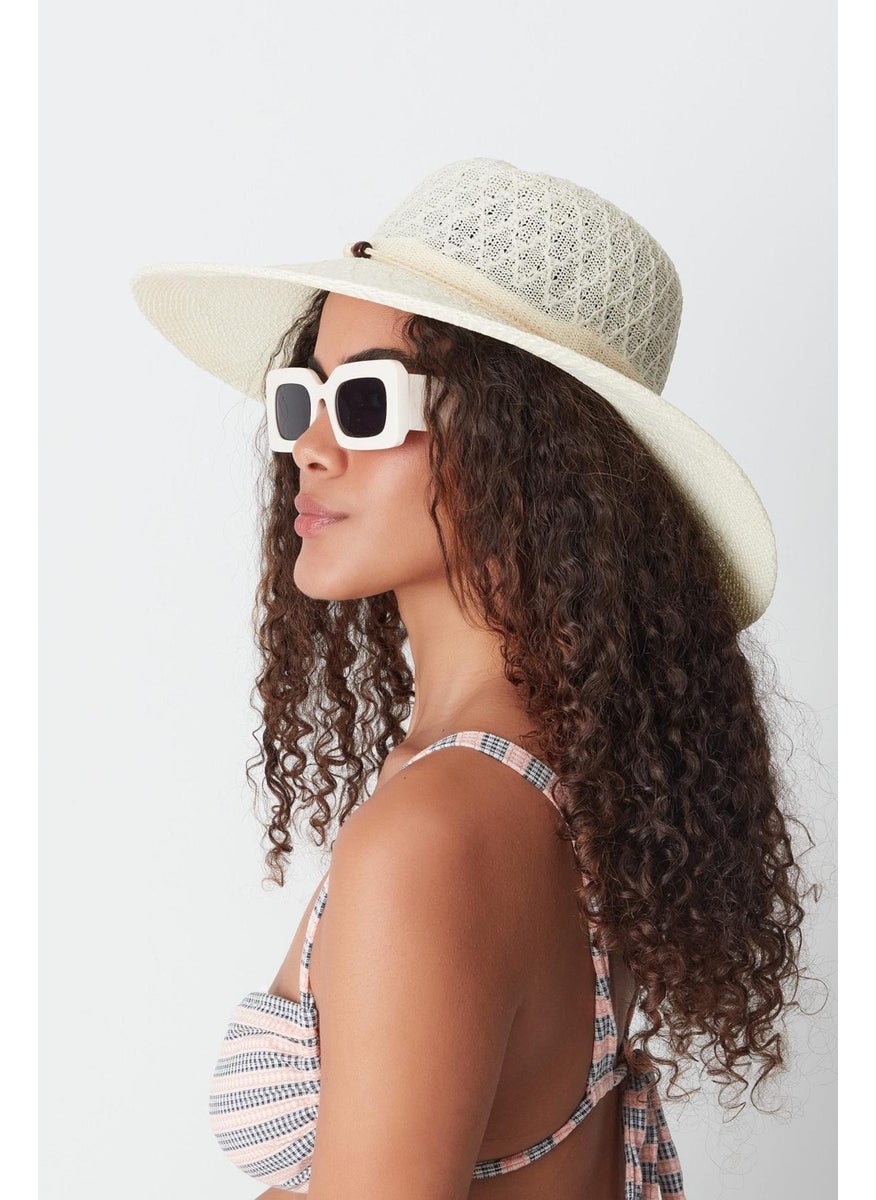 Mercerized Beach Hat T24740-07 Cream