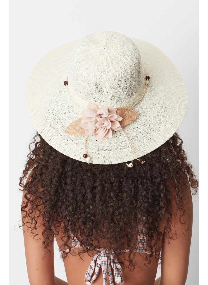 Mercerized Beach Hat T24740-07 Cream