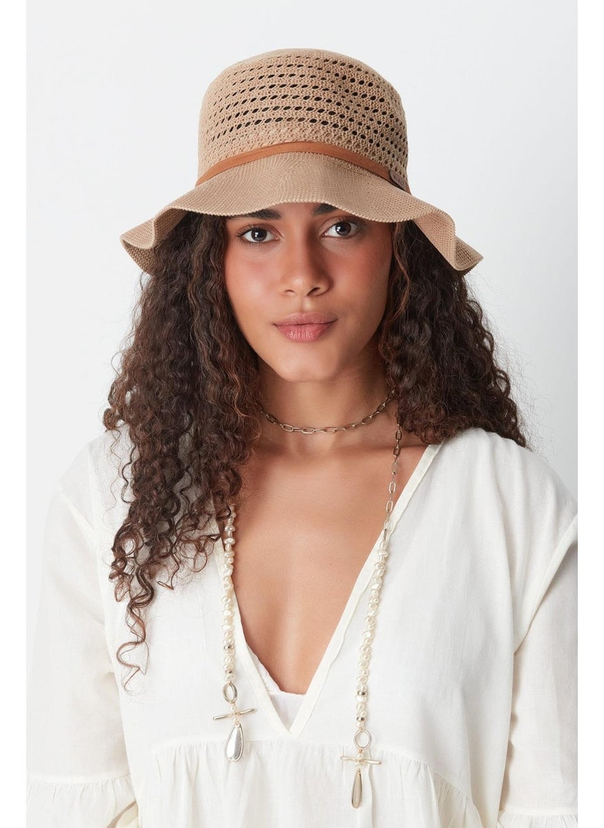 Mercerized Beach Hat T24740-17 Natural