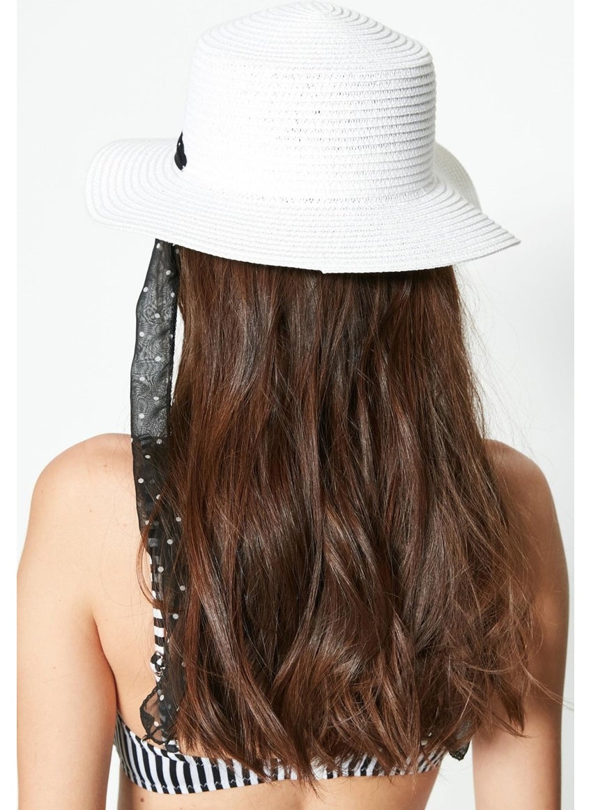 Straw Beach Hat Y8204 White