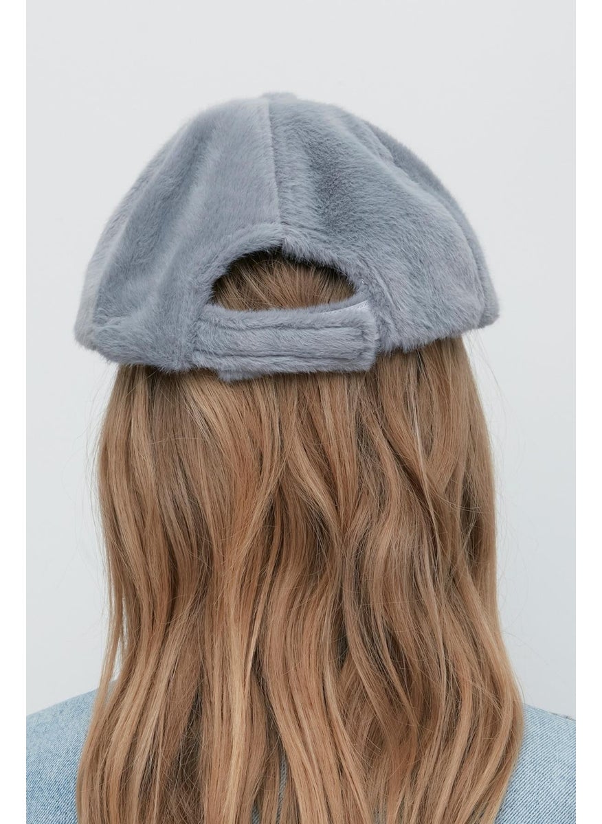 Plush Brim Hat 8008 Gray