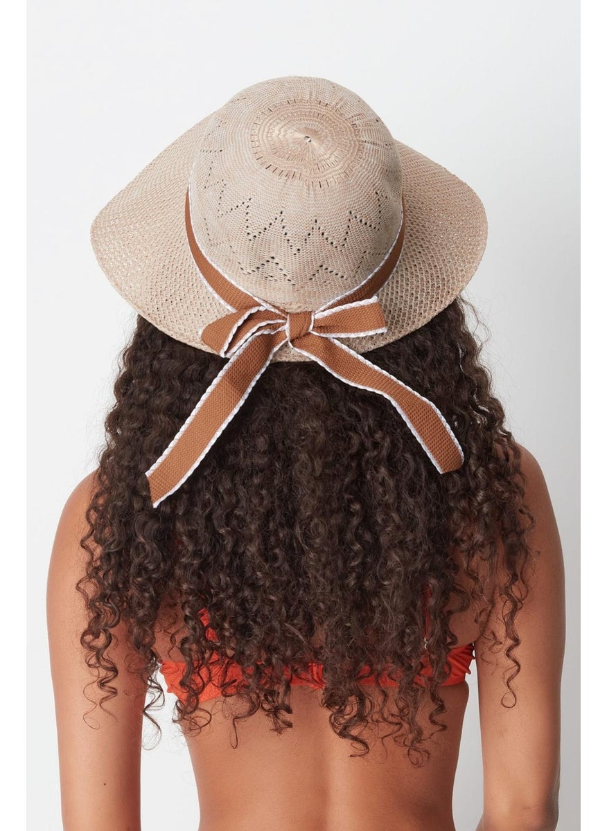 Mercerized Beach Hat T24740-02 Natural