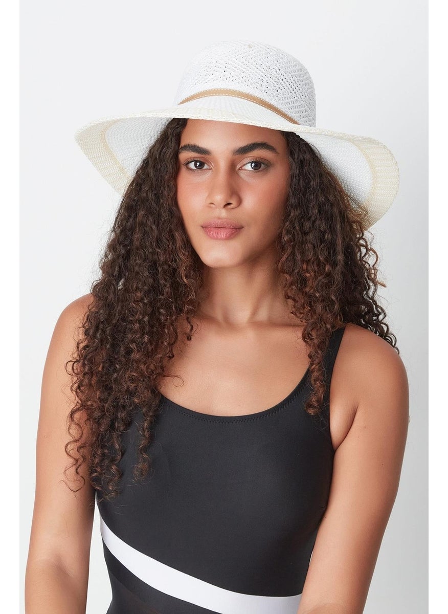 Mercerized Beach Hat T24740-09 White