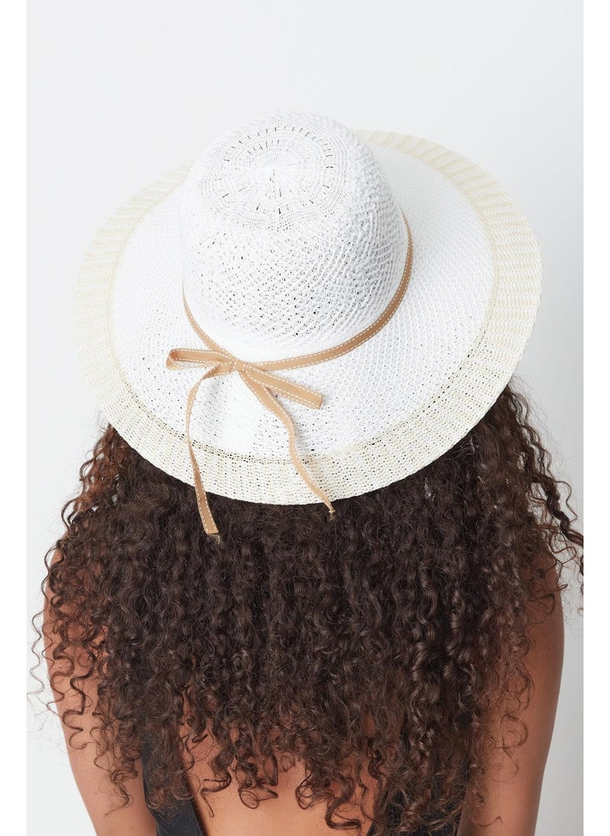 Mercerized Beach Hat T24740-09 White