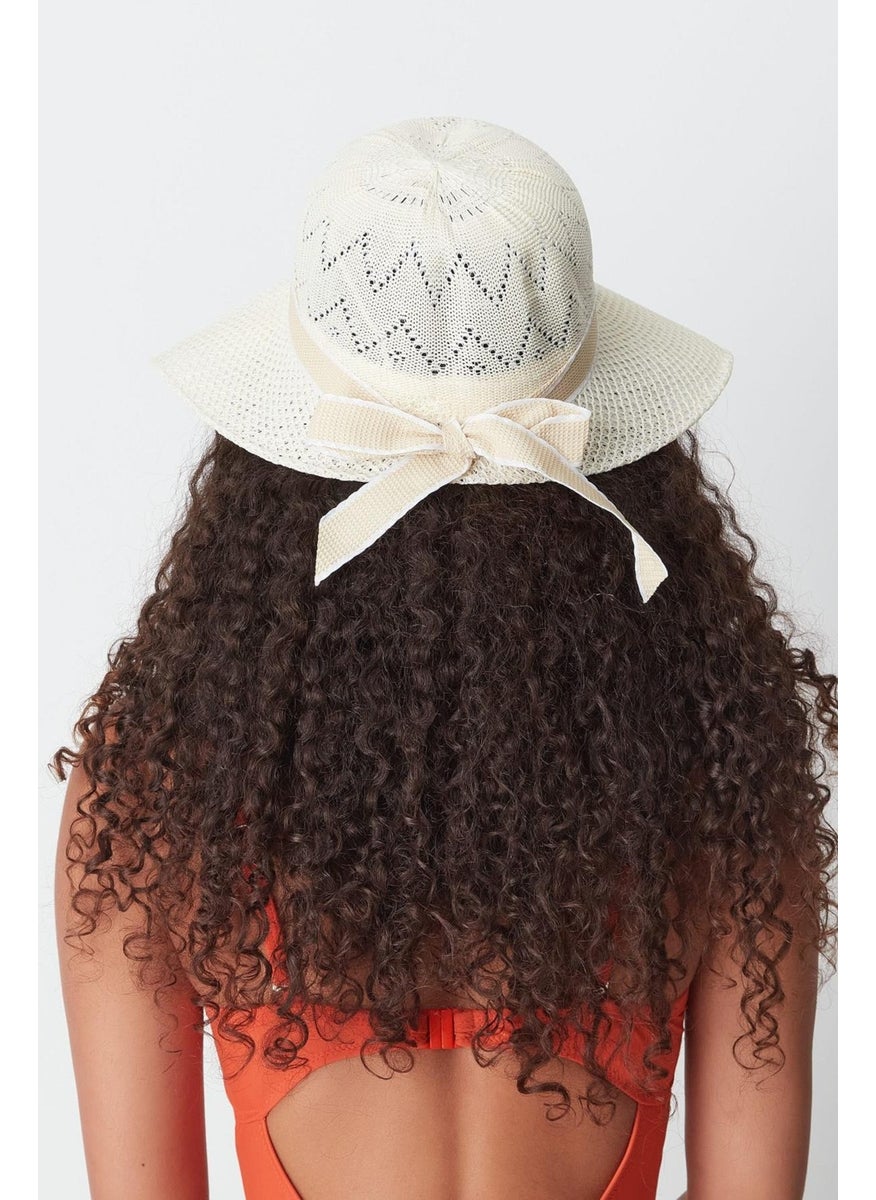 Mercerized Beach Hat T24740-02 Cream