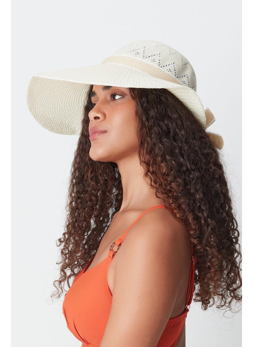 Mercerized Beach Hat T24740-02 Cream