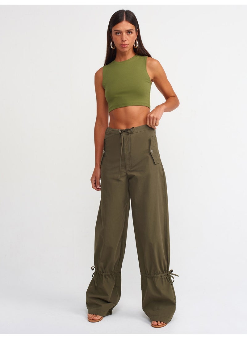 30125 Crop Top-Khaki