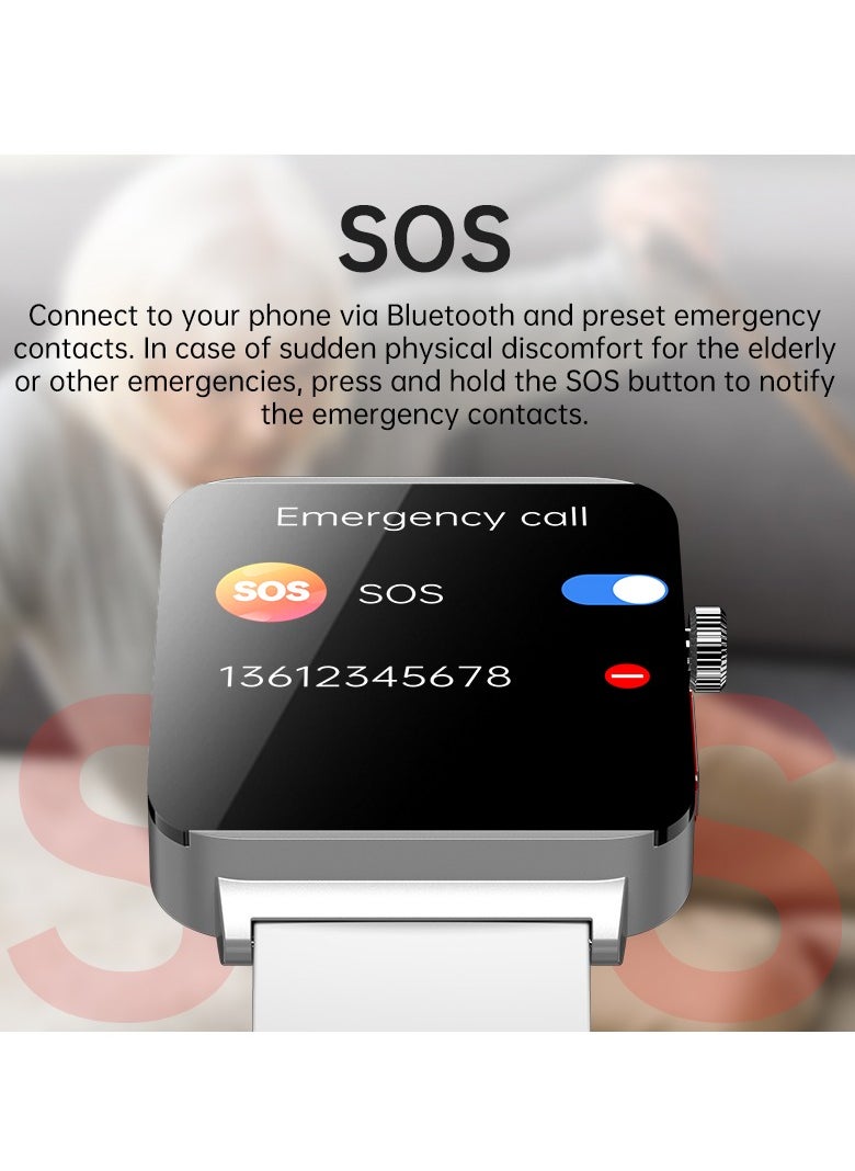 KS03PRO Smartwatch 1.96 Inch Colour Touch Screen Bluetooth Call ECG HRV Remote Care Android 8.0 Apple 11 250mAh Bluetooth 5.3