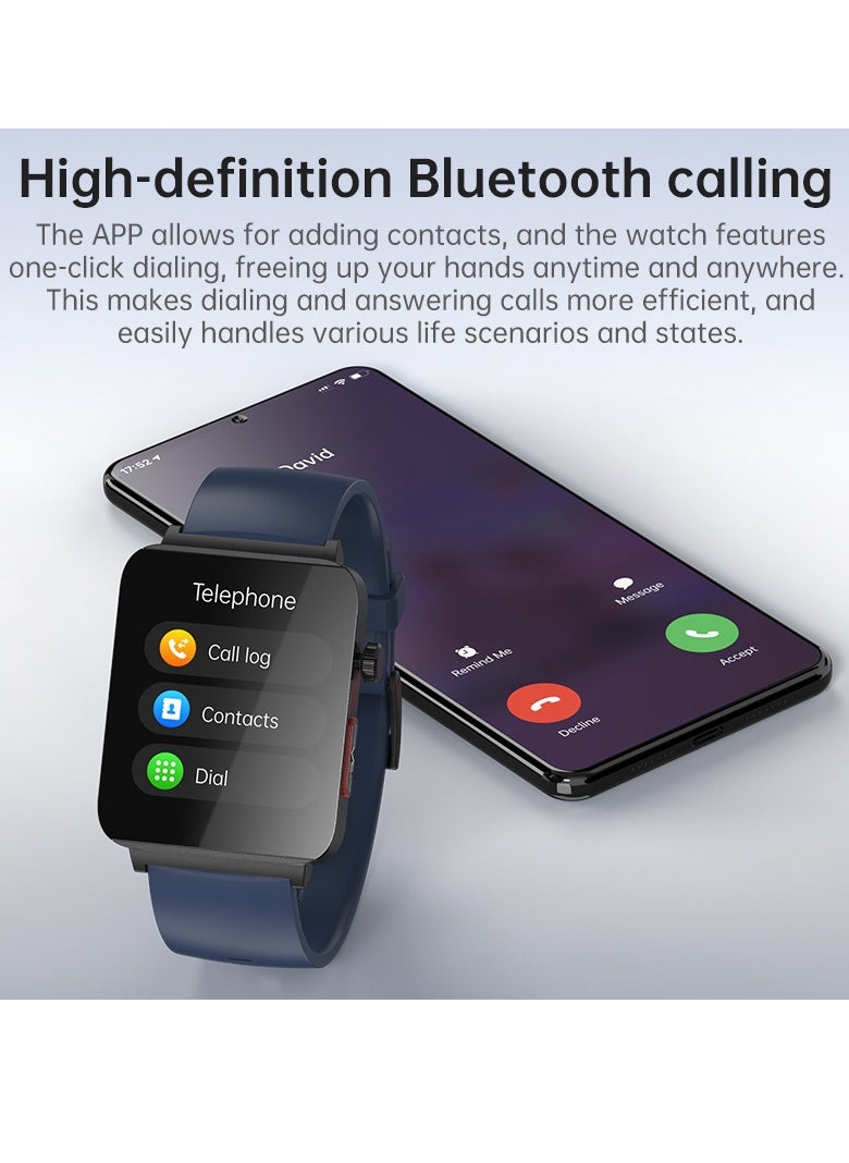 KS03PRO Smartwatch 1.96 Inch Colour Touch Screen Bluetooth Call ECG HRV Remote Care Android 8.0 Apple 11 250mAh Bluetooth 5.3