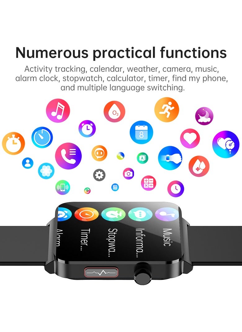 KS03PRO Smartwatch 1.96 Inch Colour Touch Screen Bluetooth Call ECG HRV Remote Care Android 8.0 Apple 11 250mAh Bluetooth 5.3