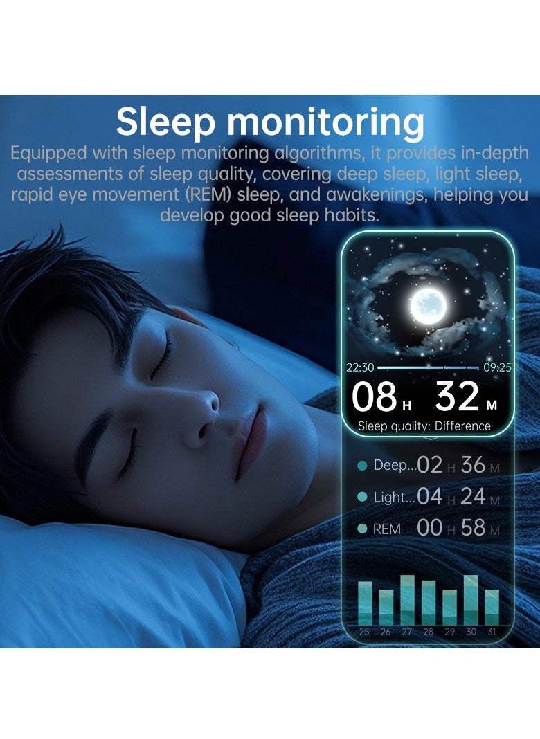 KS03PRO Smartwatch 1.96 Inch Colour Touch Screen Bluetooth Call ECG HRV Remote Care Android 8.0 Apple 11 250mAh Bluetooth 5.3