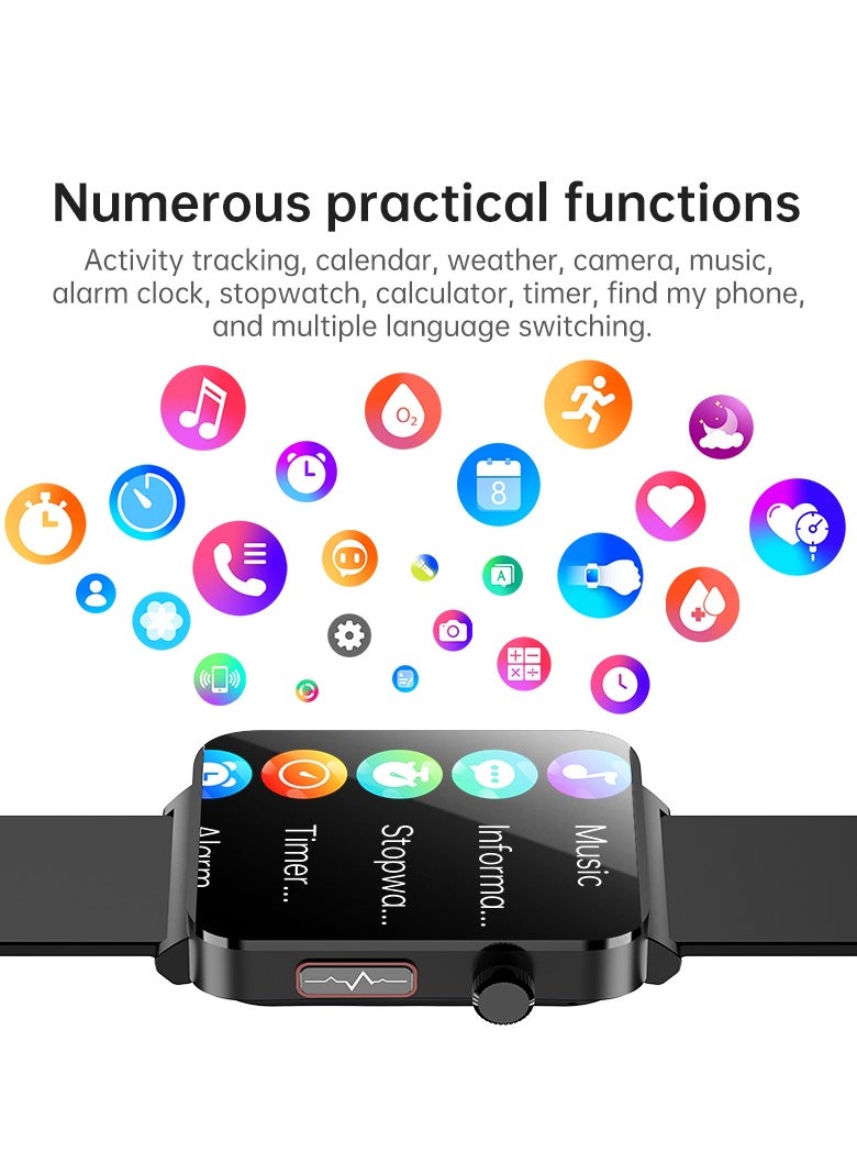 KS03PRO Smartwatch 1.96 Inch Colour Touch Screen Bluetooth Call ECG HRV Remote Care Android 8.0 Apple 11 250mAh Bluetooth 5.3