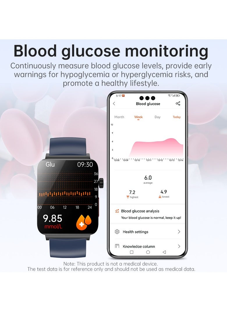 KS03PRO Smartwatch 1.96 Inch Colour Touch Screen Bluetooth Call ECG HRV Remote Care Android 8.0 Apple 11 250mAh Bluetooth 5.3