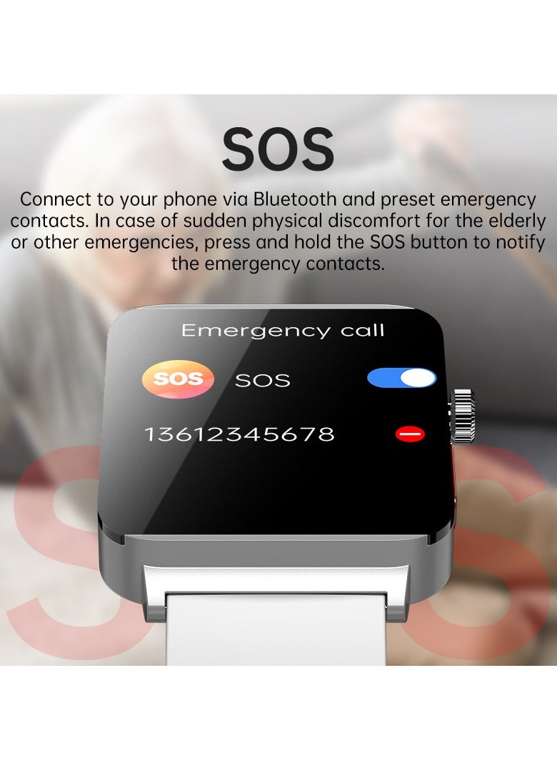 KS03PRO Smartwatch 1.96 Inch Colour Touch Screen Bluetooth Call ECG HRV Remote Care Android 8.0 Apple 11 250mAh Bluetooth 5.3