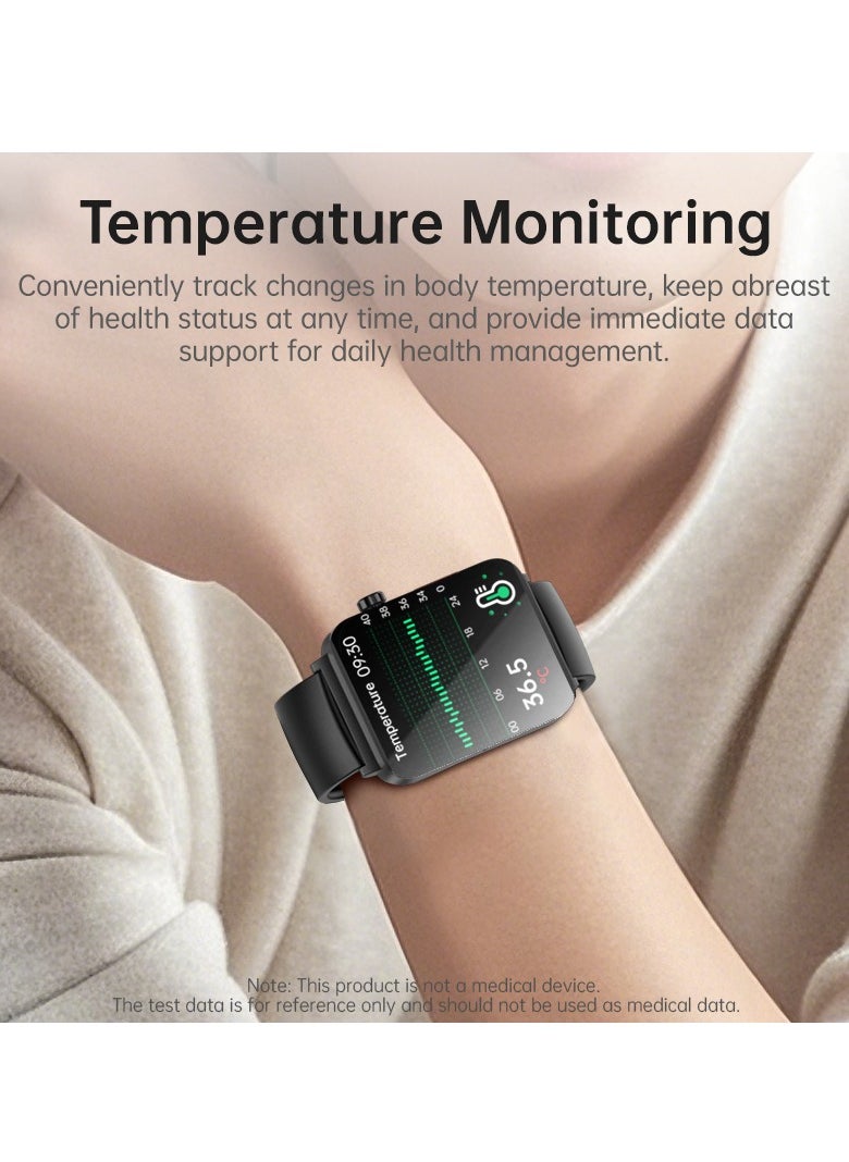 KS03PRO Smartwatch 1.96 Inch Colour Touch Screen Bluetooth Call ECG HRV Remote Care Android 8.0 Apple 11 250mAh Bluetooth 5.3