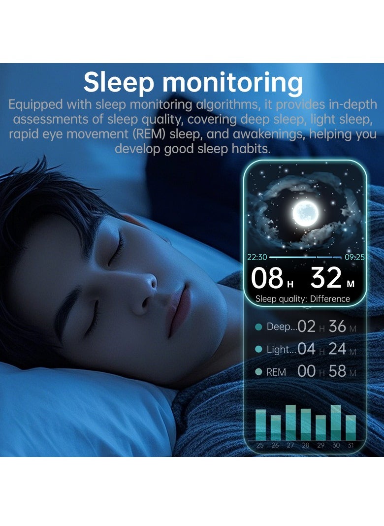 KS03PRO Smartwatch 1.96 Inch Colour Touch Screen Bluetooth Call ECG HRV Remote Care Android 8.0 Apple 11 250mAh Bluetooth 5.3