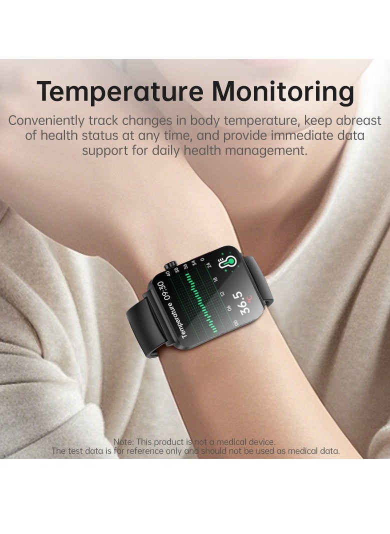 KS03PRO Smartwatch 1.96 Inch Colour Touch Screen Bluetooth Call ECG HRV Remote Care Android 8.0 Apple 11 250mAh Bluetooth 5.3