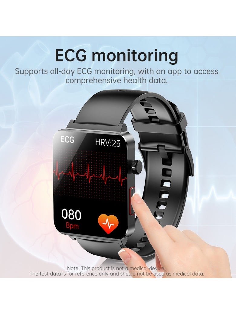 KS03PRO Smartwatch 1.96 Inch Colour Touch Screen Bluetooth Call ECG HRV Remote Care Android 8.0 Apple 11 250mAh Bluetooth 5.3