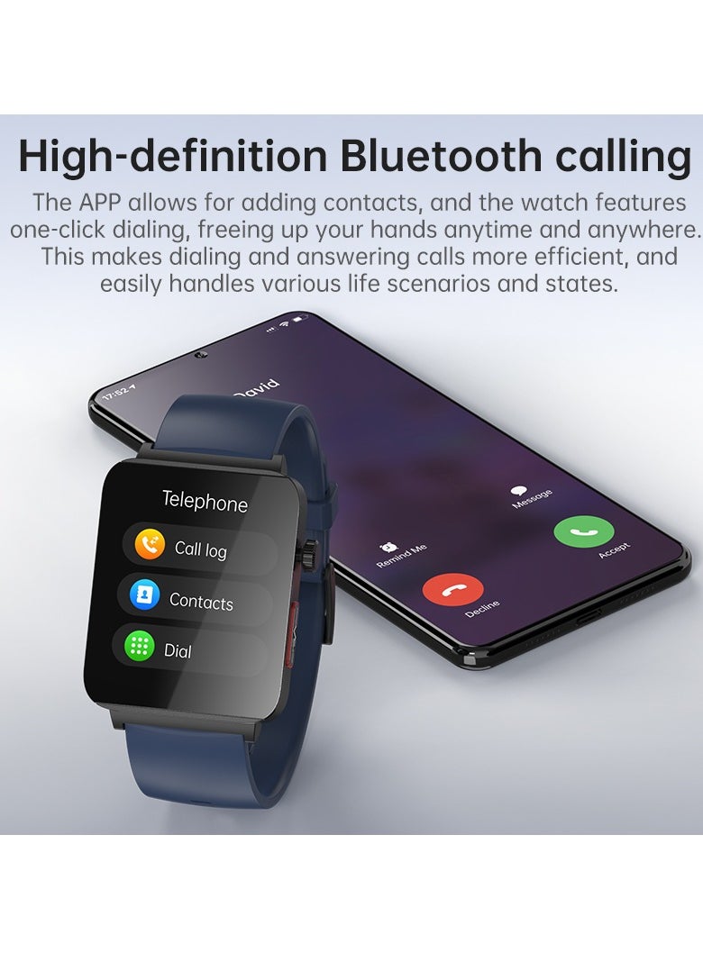 KS03PRO Smartwatch 1.96 Inch Colour Touch Screen Bluetooth Call ECG HRV Remote Care Android 8.0 Apple 11 250mAh Bluetooth 5.3