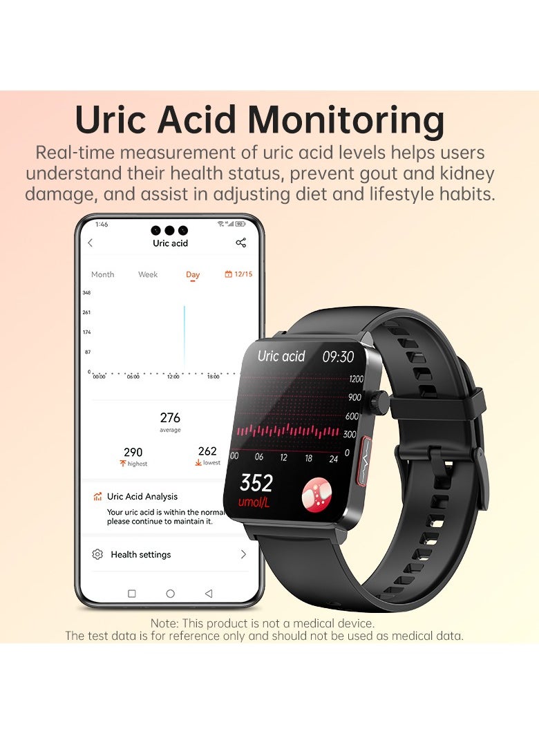 KS03PRO Smartwatch 1.96 Inch Colour Touch Screen Bluetooth Call ECG HRV Remote Care Android 8.0 Apple 11 250mAh Bluetooth 5.3