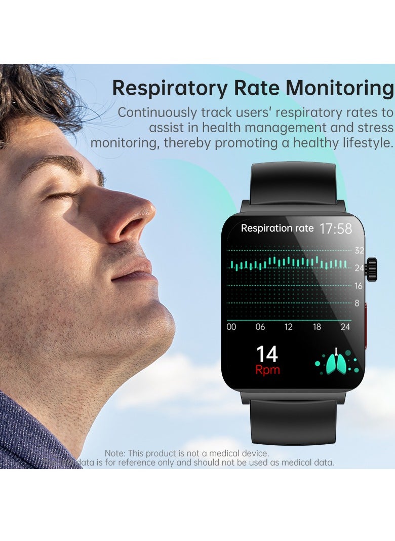 KS03PRO Smartwatch 1.96 Inch Colour Touch Screen Bluetooth Call ECG HRV Remote Care Android 8.0 Apple 11 250mAh Bluetooth 5.3