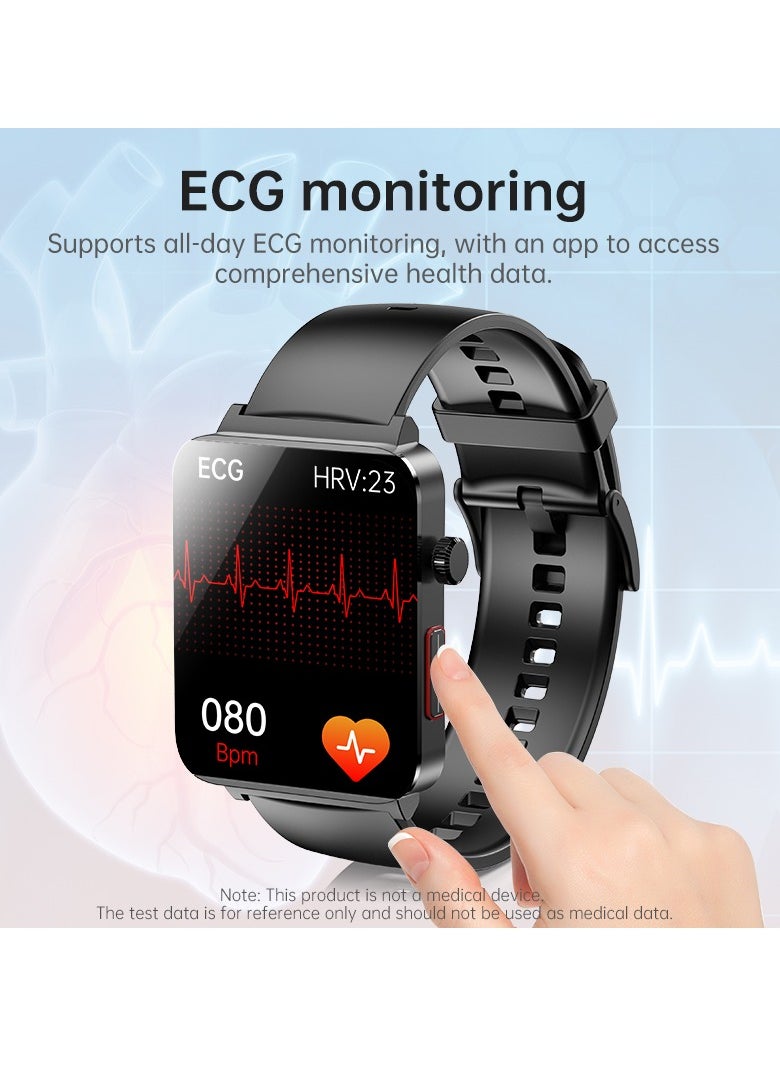 KS03PRO Smartwatch 1.96 Inch Colour Touch Screen Bluetooth Call ECG HRV Remote Care Android 8.0 Apple 11 250mAh Bluetooth 5.3