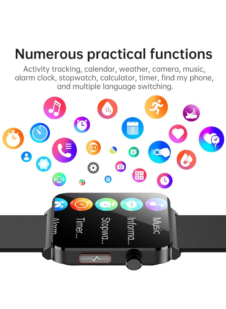 KS03PRO Smartwatch 1.96 Inch Colour Touch Screen Bluetooth Call ECG HRV Remote Care Android 8.0 Apple 11 250mAh Bluetooth 5.3