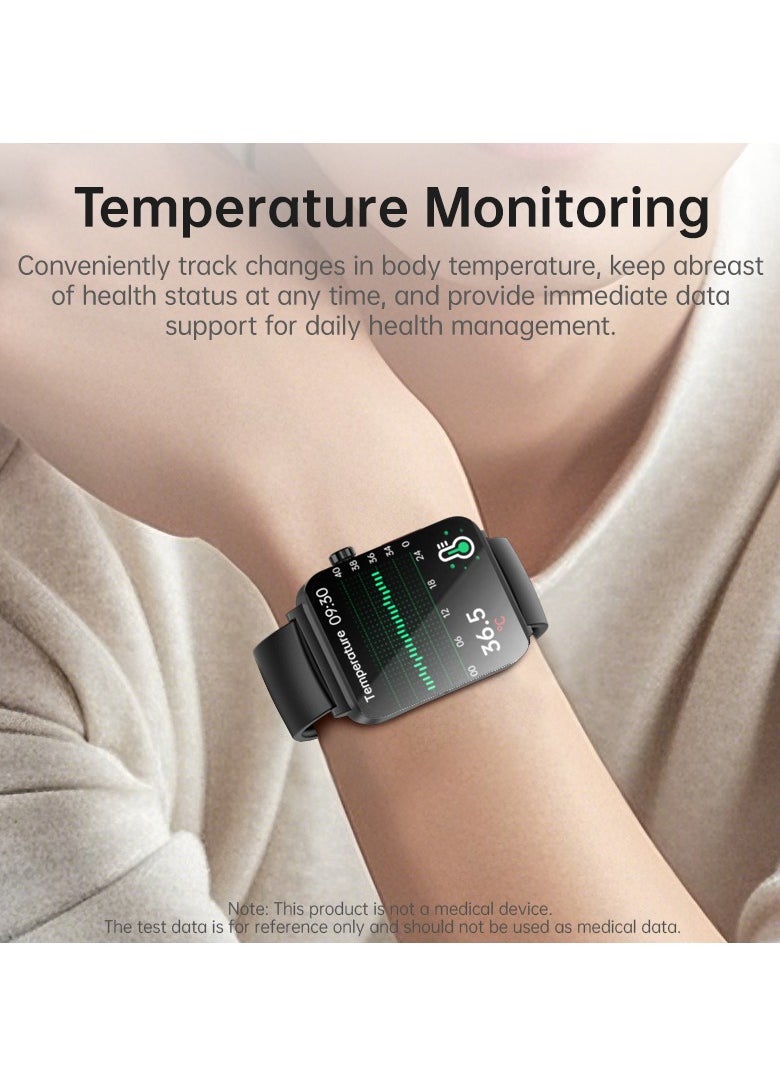 KS03PRO Smartwatch 1.96 Inch Colour Touch Screen Bluetooth Call ECG HRV Remote Care Android 8.0 Apple 11 250mAh Bluetooth 5.3