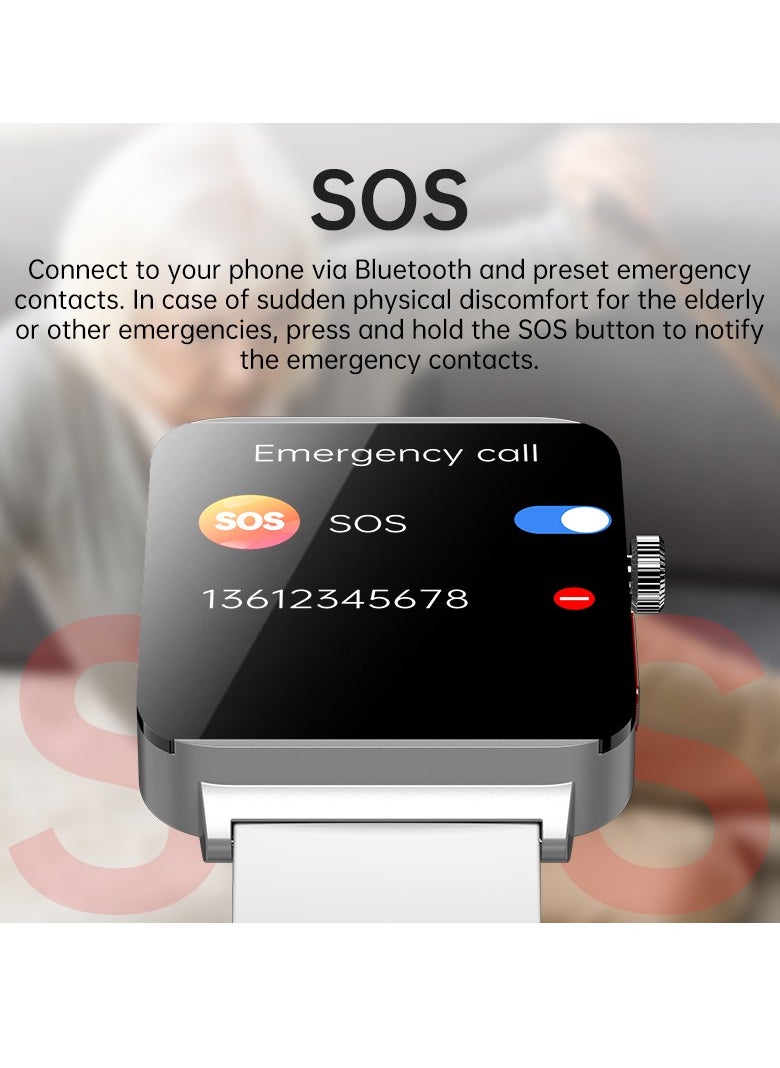 KS03PRO Smartwatch 1.96 Inch Colour Touch Screen Bluetooth Call ECG HRV Remote Care Android 8.0 Apple 11 250mAh Bluetooth 5.3