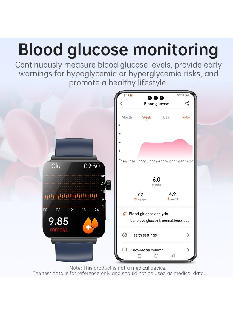 KS03PRO Smartwatch 1.96 Inch Colour Touch Screen Bluetooth Call ECG HRV Remote Care Android 8.0 Apple 11 250mAh Bluetooth 5.3