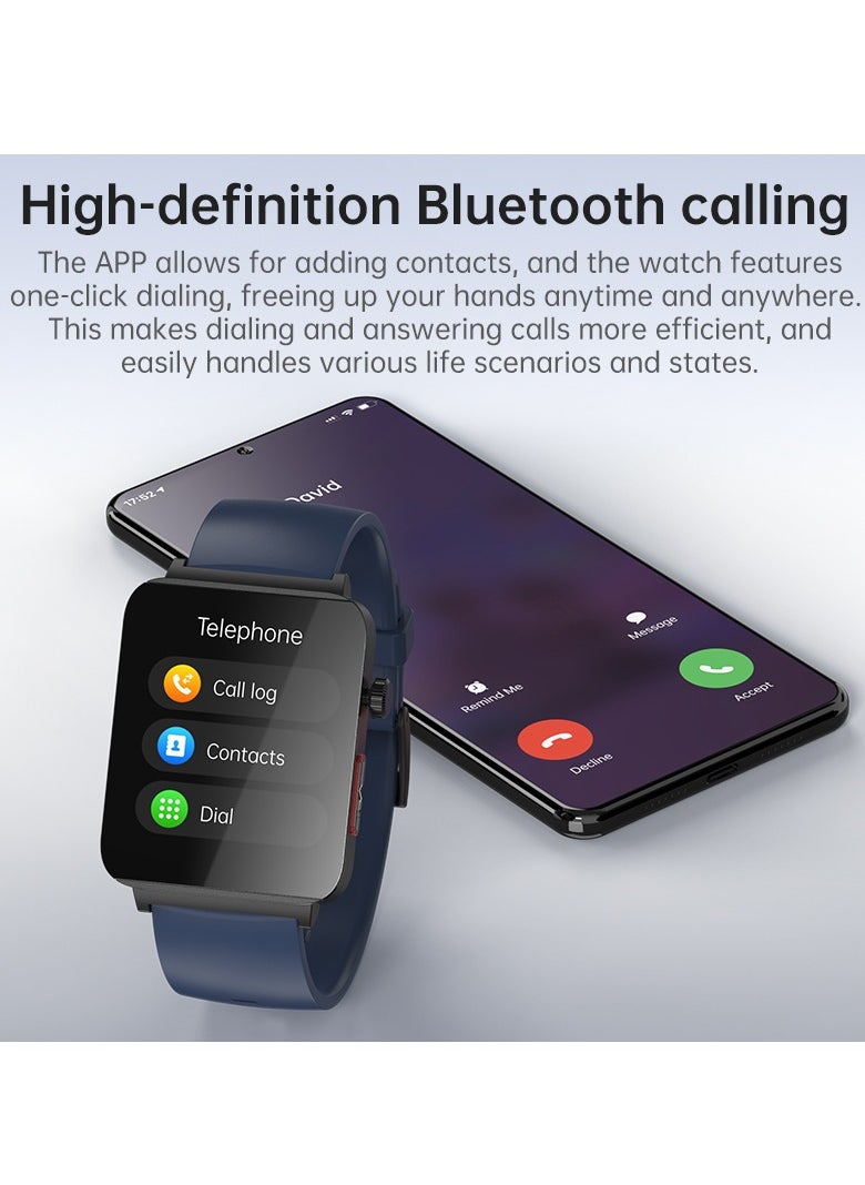 KS03PRO Smartwatch 1.96 Inch Colour Touch Screen Bluetooth Call ECG HRV Remote Care Android 8.0 Apple 11 250mAh Bluetooth 5.3