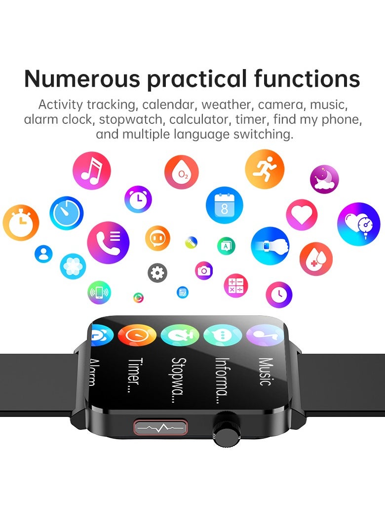 KS03PRO Smartwatch 1.96 Inch Colour Touch Screen Bluetooth Call ECG HRV Remote Care Android 8.0 Apple 11 250mAh Bluetooth 5.3