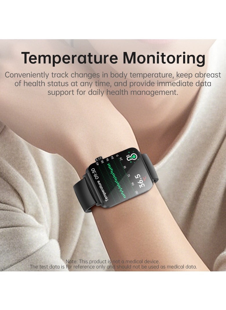 KS03PRO Smartwatch 1.96 Inch Colour Touch Screen Bluetooth Call ECG HRV Remote Care Android 8.0 Apple 11 250mAh Bluetooth 5.3