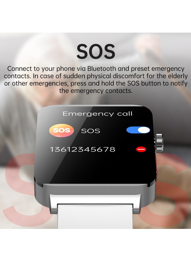 KS03PRO Smartwatch 1.96 Inch Colour Touch Screen Bluetooth Call ECG HRV Remote Care Android 8.0 Apple 11 250mAh Bluetooth 5.3