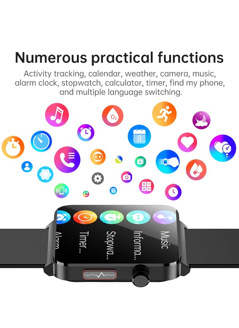 KS03PRO Smartwatch 1.96 Inch Colour Touch Screen Bluetooth Call ECG HRV Remote Care Android 8.0 Apple 11 250mAh Bluetooth 5.3